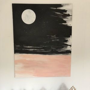 “Harbor Island” acrylic abstract beach painting